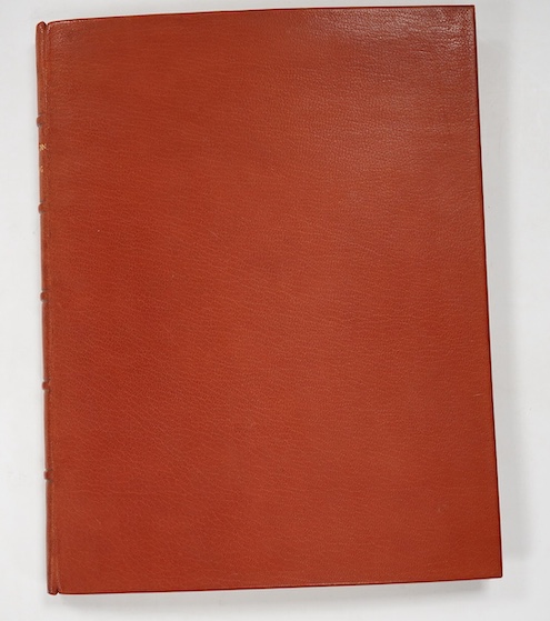 Hughes, John Ceiriog - Caneuon Ceiriog detholiad [Songs of Ceiriog, a Selection]. Edited by John Lloyd Jones. Newtown, Montgomeryshire: Gregynog Press, 1925, title and text printed in red and black, wood-engraved frontis